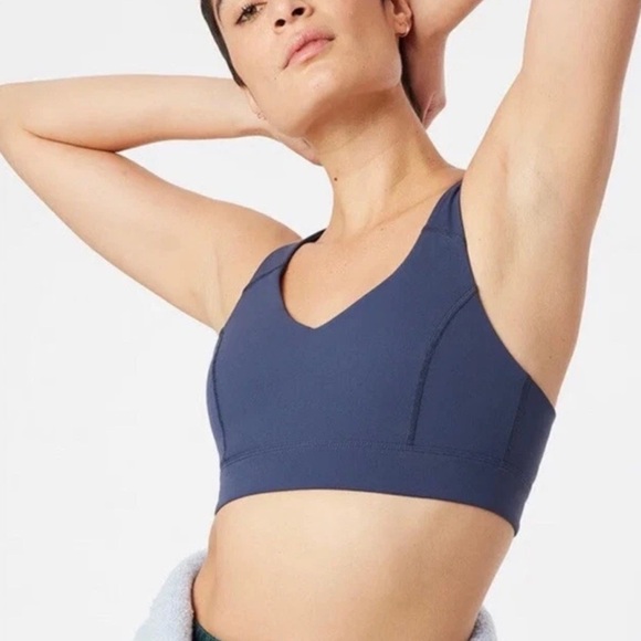 OUTDOOR VOICES Navy - Dark Sky Circuit Sports Bra S/M D Cup - Picture 1 of 8